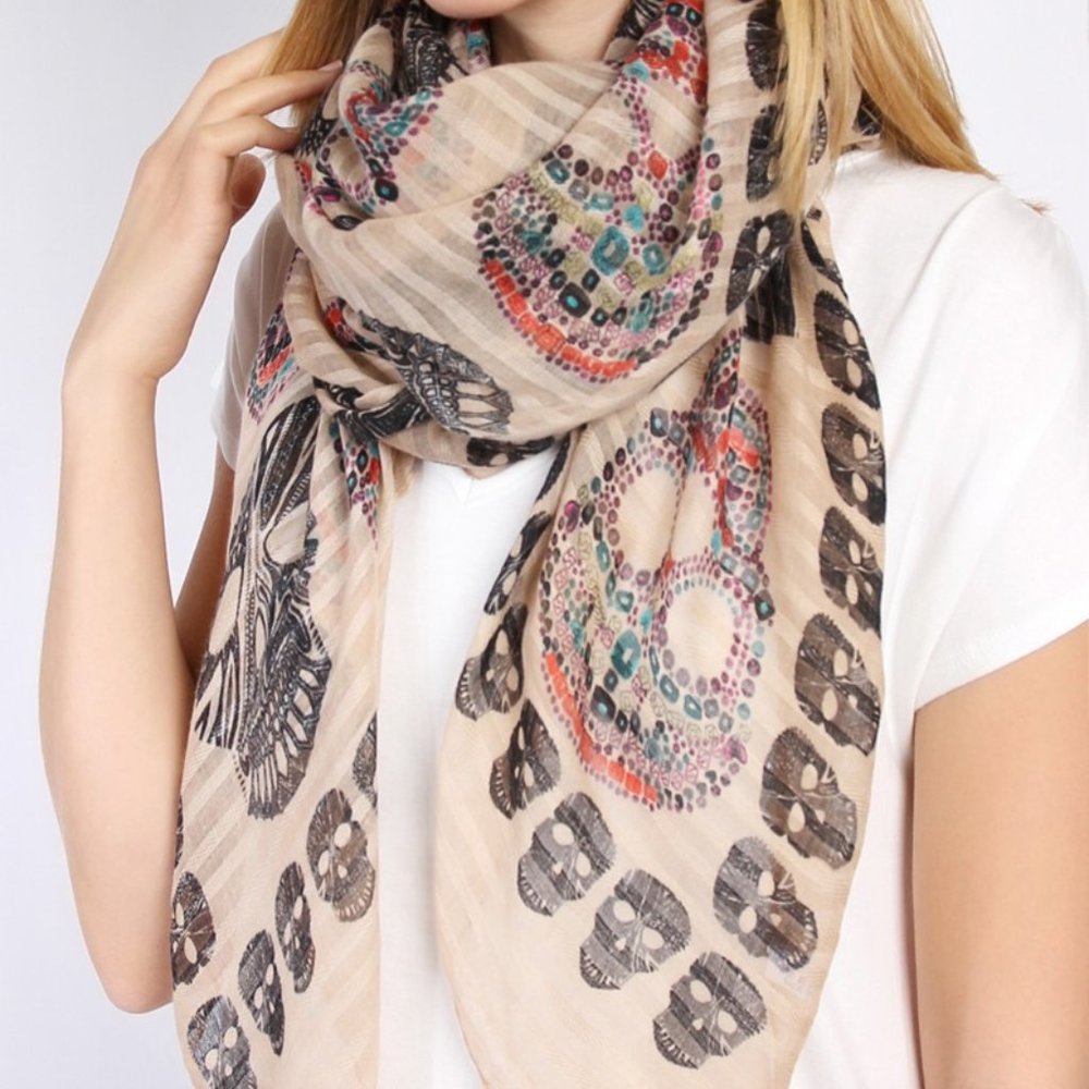 SUGAR SKULL SCARF